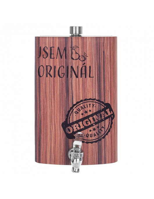 Fľaša vrecková nerez JSEM ORIGINÁL MAXI 1,7 l