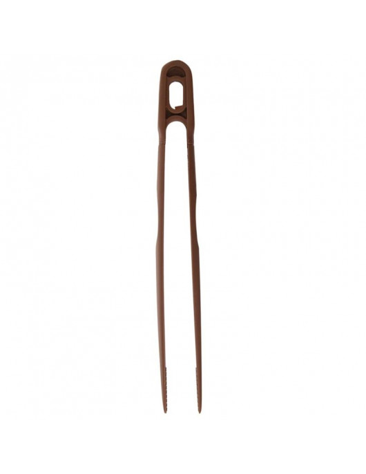 Pinzeta-obracačka silikón 30 cm HNEDÁ